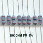 30pcs- 29K Ohm Resistors 1W 1% Metal Film (29kohm)