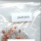 20pcs- 0.02uF (20nF 20000pF 203) Ceramic Capacitors 50V