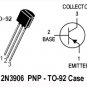 40pcs - 2N3906 (2N 3906 N3906) PNP TO-92 Transistor