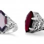 SALE!!!  - Vintage Style Sterling Silver Garnet Gemstone Ring - Sizes 5 - 10