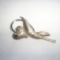 Vintage Heart Brooch, 2 1/4",  Brushed