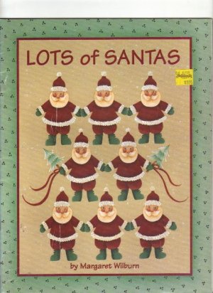 Lots of Santas, by Margaret Wilburn,  Acrylic Painting  1992