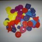 Plastic Craft Buttons, Assorted Sizes, Assorted Colors