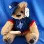 LA Dodgers Teddy Bear w/h Bat MLB Good Stuff 2002