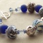 Cornflower - Handmade Lampwork Bracelet (LD102)