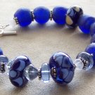Mackeral Sky - Handmade Lampwork Bracelet (LD15)