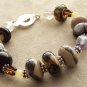 English Toffee - Handmade Lampwork Bracelet (T339)