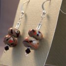Harvest Moon - Handmade Lampwork Earrings (TO49)