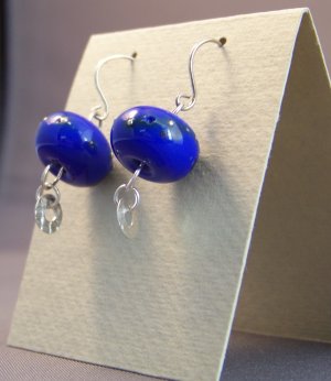 Rain - Handmade Lampwork Earrings (EB6)