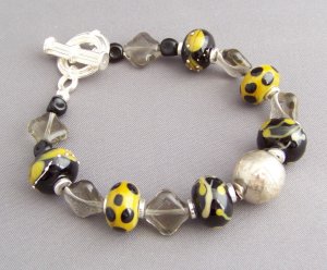 Animal Instinct - Handmade Lampwork Bracelet (DB57)