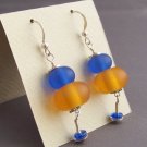 Etched Ice - Handmade Lampwork Earrings (FG90)