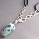 Frosted Blues - Handmade Lampwork Necklace
