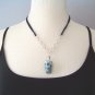 Frosted Blues - Handmade Lampwork Necklace