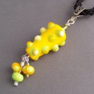 Lemon Lime - Handmade Lampwork Necklace (LL101)