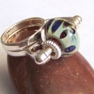 Geode - Sterling Silver Pandora Bead Ring - (UH653 )