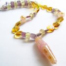Honey Sunset - Handmade Lampwork Necklace (XA126)