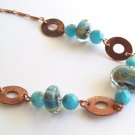 Calm Waters - Handmade Lampwork Necklace (BJ94)