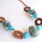 Calm Waters - Handmade Lampwork Necklace (BJ94)