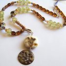 Warm Evening - Handmade Lampwork Necklace (GP167)