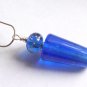 Blue Silver Volcano - Handmade Lampwork Necklace (BS842)