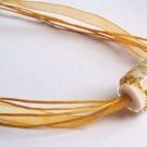 SOLD Golden Yellow - Handmade Lampwork Necklace (YC245)
