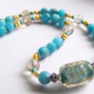 Mint Ice II - Handmade Lampwork Necklace (IB10)