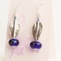 Earthy Blue - Handmade Lampwork Earrings (LV426)