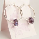 Purple Cosmo - Handmade Lampwork Earrings (PD6261)