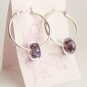Purple Cosmo - Handmade Lampwork Earrings (PD6261)