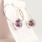 Purple Cosmo - Handmade Lampwork Earrings (PD6261)
