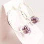 Purple Cosmo - Handmade Lampwork Earrings (PD6261)