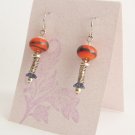 Spiral Silly - Handmade Lampwork Earrings (OB128)