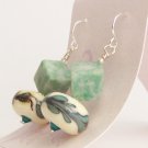 Trianglate - Handmade Lampwork Earrings (GB168)