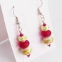 Caramel Apples - Handmade Lampwork Earrings (DJ1262)