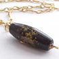 Brass Bubbly Beauty - Handmade Lampwork Necklace (GP659)