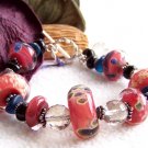 Painted Canyon - Handmade Lampwork Bracelet (RB156)