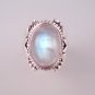 Sacred Tear Moonstone Unicorn Haunted Ring 925 Sterling Silver sz 6.25