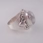 Sacred Tear Moonstone Unicorn Haunted Ring 925 Sterling Silver sz 6.25