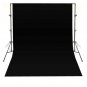 10X20 FT Black Muslin Background Support Kit with Carrying Case