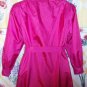 Vintage 80's Pink Trench Coat - Puff Sleeves - 4P
