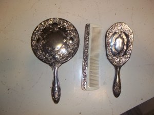 Silverplate Dresser Set