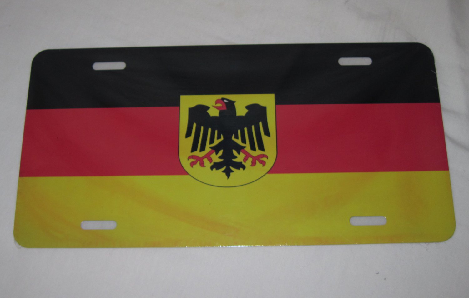 GERMANY GERMAN FEDERAL WAR FLAG LICENSE PLATE SIZE 6 X 12 INCHES