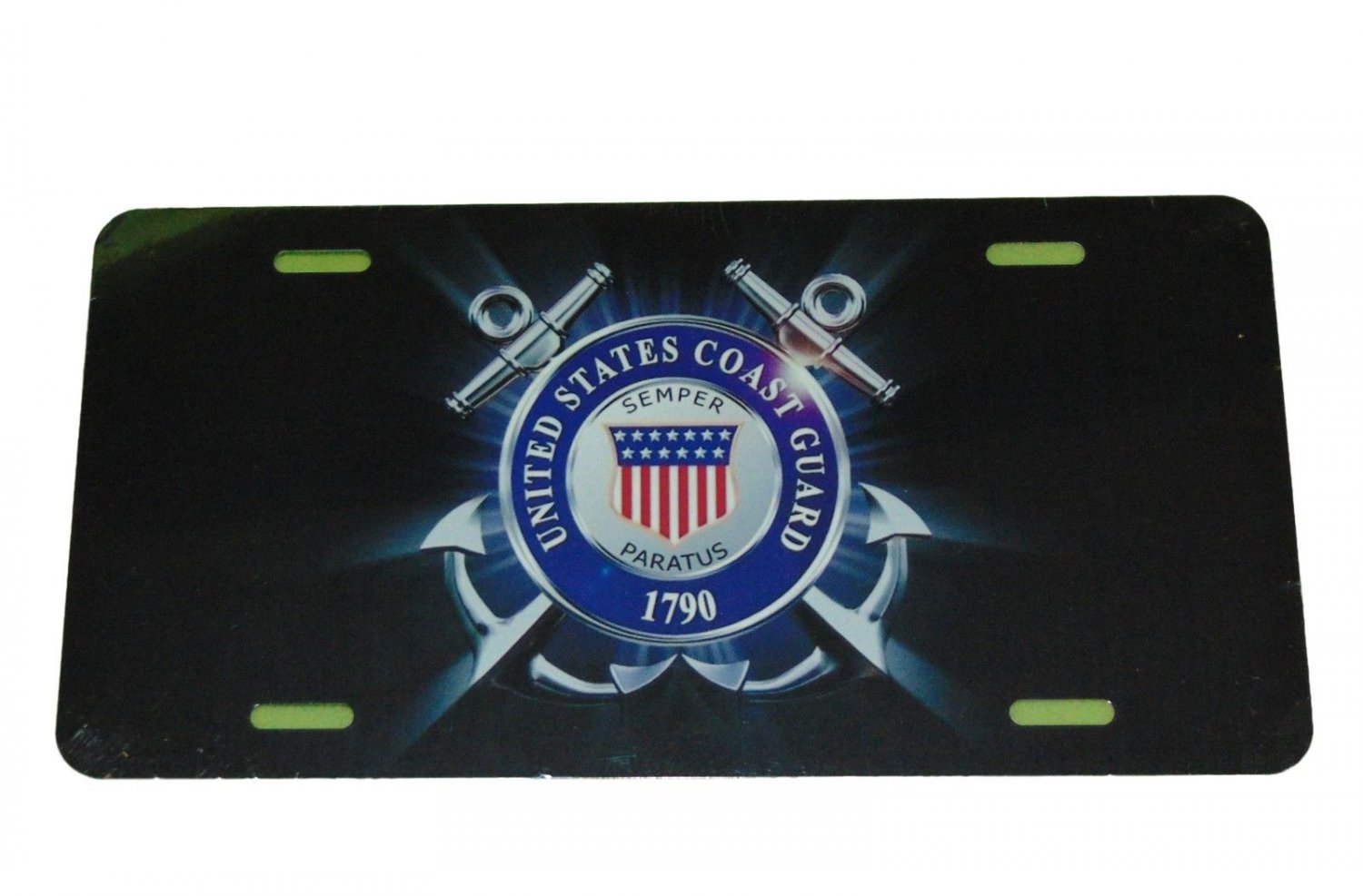 United States Coast Guard Crest License Plate 6 X 12 Inches Aluminum New