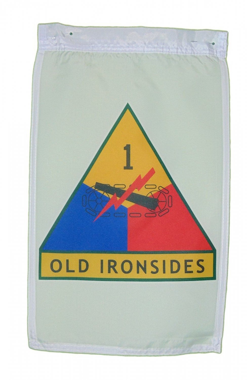 U S Army Old Ironsides 1st Armored Div Garden Flag Door Hangar 12 X 18 Inches