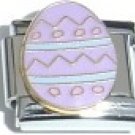 PURPLE EASTER EGG 9MM ITALIAN CHARM