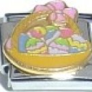 BASKET OF EASTER EGGS 9MM ITALIAN CHARM