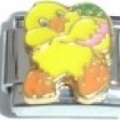 YELLOW CHICK WITH EASTER EGG 9MM ITALIAN CHARM YELLOW CHICK WITH EASTER EGG 9MM ITALIAN CHARM