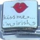 KISS ME I'M IRISH ITALIAN CHARM ST PATRICK'S DAY