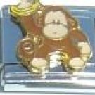 CRAZY MONKEY WITH BANANA 9MM ITALIAN CHARM