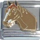 BROWN HORSE 9MM ITALIAN CHARM